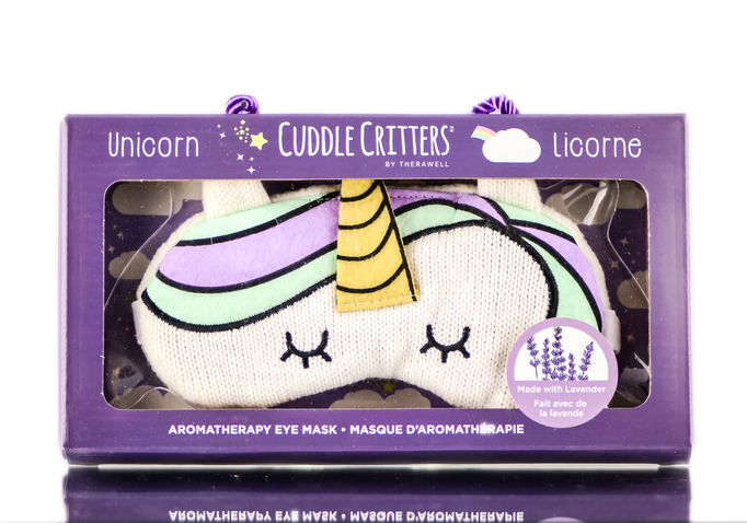 Upper Canada Soap Therawell Cuddle Critters Unicorn Aromatherapy Eye Mask