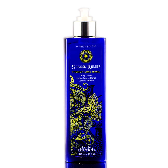 Body Drench Stress Relief French Lime Basil Body Lotion