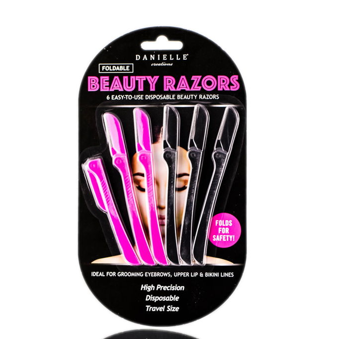 Danielle Creations 6 Easy-To-Use Foldable Disposable Beauty Razors