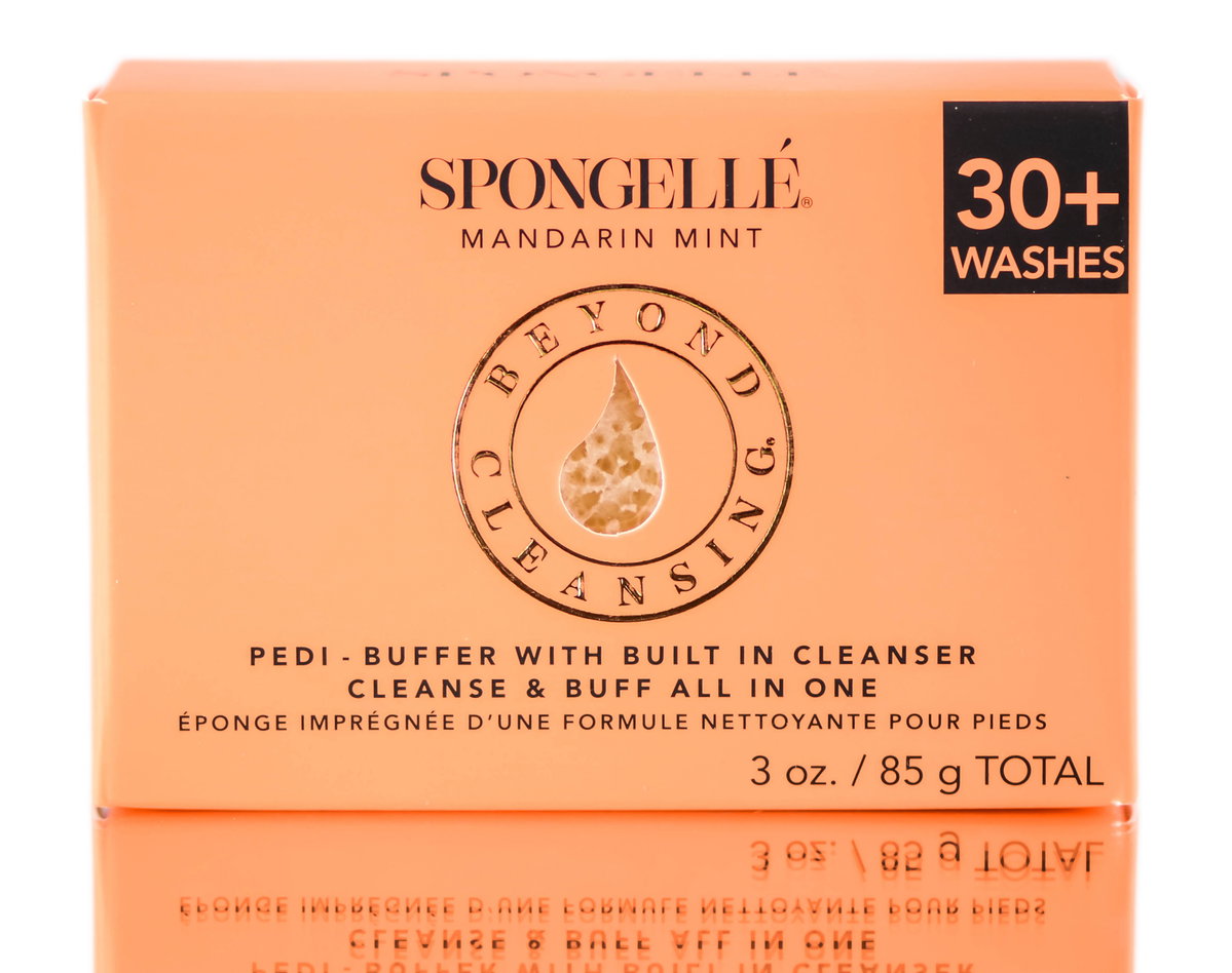elle07-mint - Spongelle Pedi-Buffer with Built-In Cleanser-image1