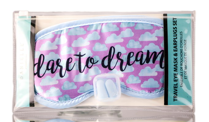 Danielle Creations Travel Eye Mask & Earplugs Set