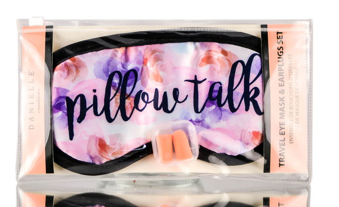 Danielle Creations Travel Eye Mask & Earplugs Set