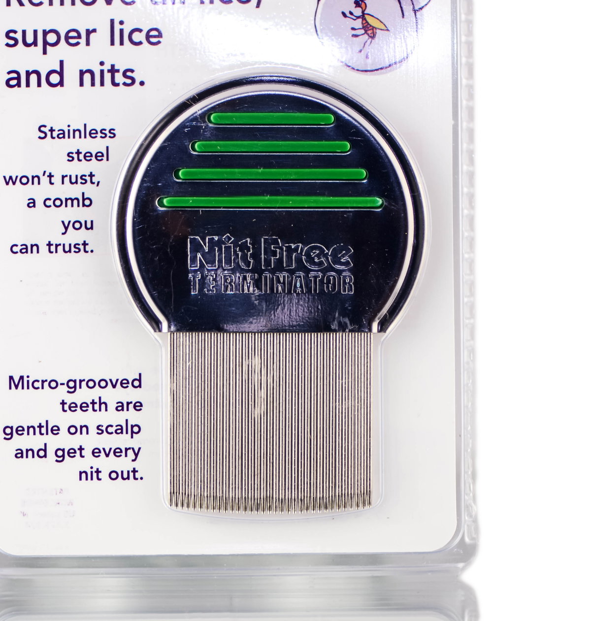 fai06-green - Fairy Tales Terminator Nit-Free Comb-image1