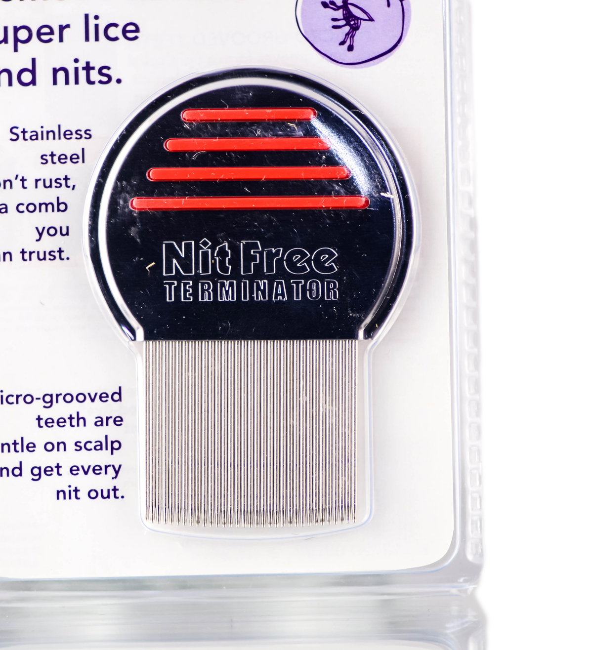 fai06-red - Fairy Tales Terminator Nit-Free Comb-image1 fai06-red - Fairy Tales Terminator Nit-Free Comb-image1