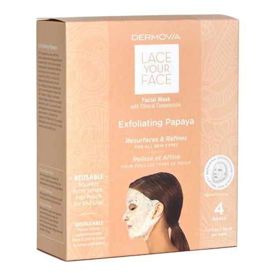 Dermovia Lace Your Face Facial Mask Exfoliating Papaya
