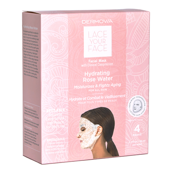 Dermovia Lace Your Face Facial Mask Hydrating Rose Water