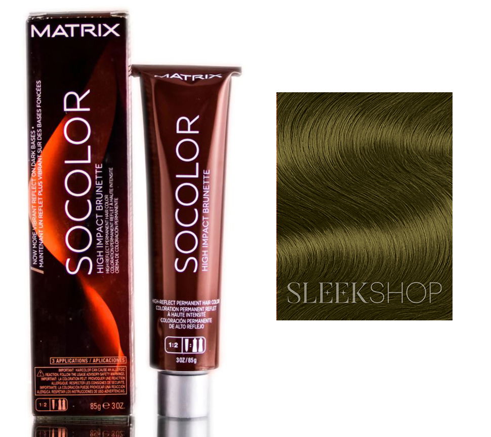 JN Jade Neutral, Matrix SoColor High Impact Brunette Perm