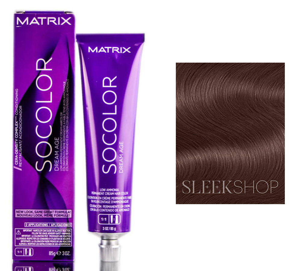 505M Medium Brown Mocha, Matrix SoColor Dream Age Perm Cream