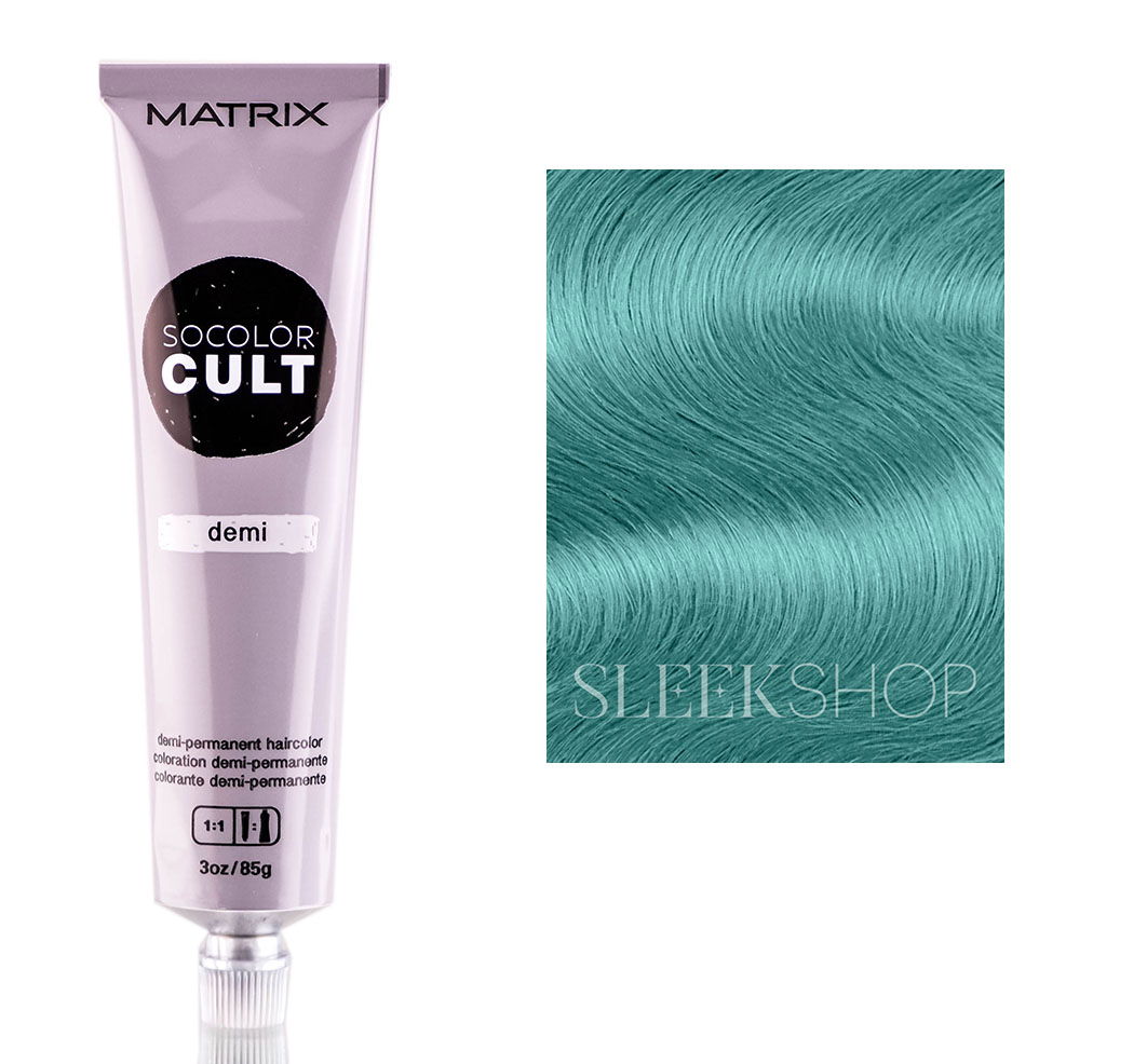 Dusty Teal, Matrix SoColor Cult DEMI-PERMANENT Haircolor (3 oz