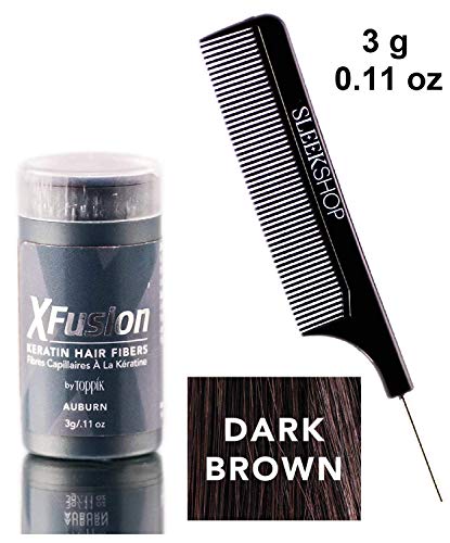 Xfusion KERATIN HAIR FIBERS (w/ comb) Fills Thin Areas, Conceal Hair Loss, Thick Xfusion KERATIN HAIR FIBERS (w/ comb) Fills Thin Areas, Conceal Hair Loss, Thick
