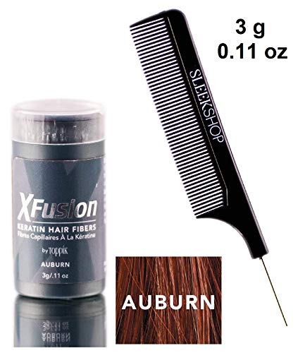 Xfusion KERATIN HAIR FIBERS (w/ comb) Fills Thin Areas, Conceal Hair Loss, Thick