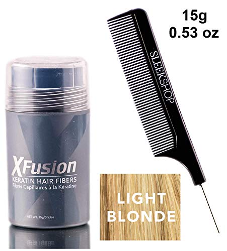 Xfusion KERATIN HAIR FIBERS (w/ comb) Fills Thin Areas, Conceal Hair Loss, Thick