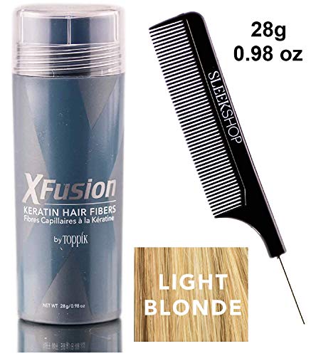 Xfusion KERATIN HAIR FIBERS (w/ comb) Fills Thin Areas, Conceal Hair Loss, Thick