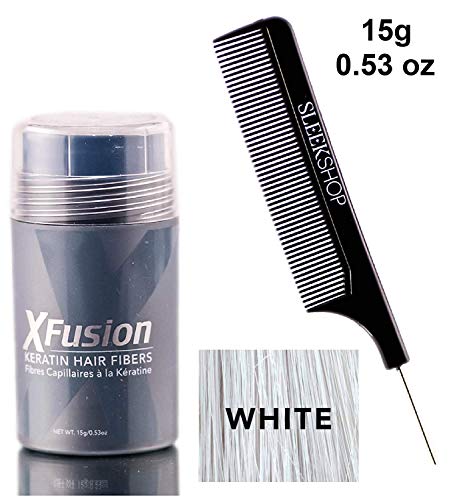 Xfusion KERATIN HAIR FIBERS (w/ comb) Fills Thin Areas, Conceal Hair Loss, Thick