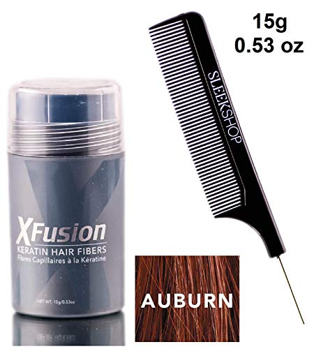 Xfusion KERATIN HAIR FIBERS (w/ comb) Fills Thin Areas, Conceal Hair Loss, Thick