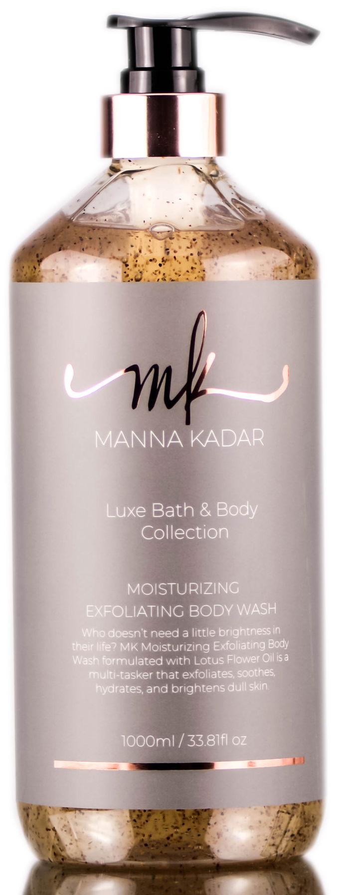 Manna Kadar Relax Luxe Bath & Body Collection Moisturizing Exfoliating Body Wash