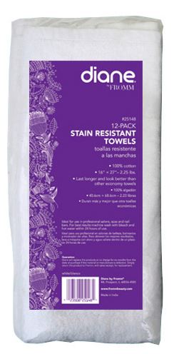 Diane 12 Pack Stain Resistant Towels