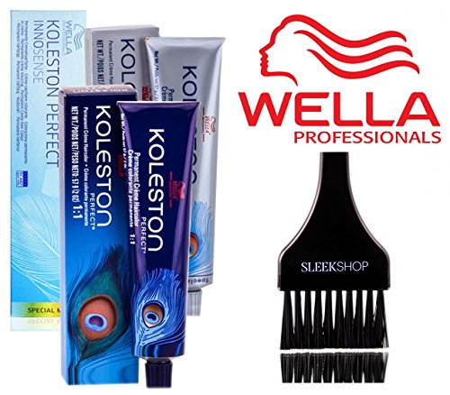 Wella KOLESTON Perfect Me+ Permanent Creme Haircolor, 2 oz (with Sleek Tint Brush) Hair Color Dye Wella KOLESTON Perfect Me+ Permanent Creme Haircolor, 2 oz (with Sleek Tint Brush) Hair Color Dye