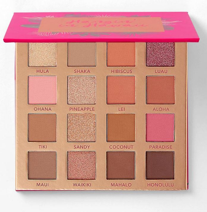 bhc107-hawaii - BH Cosmetics Hangin' In Hawaii 16 Color Shadow Palette-image1