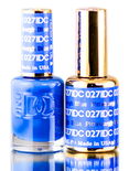DND DC Blues & Greens GEL POLISH DUO, Gel Lacquer 0.5 oz + Matching Nail Polish Color 0.5 oz, Daisy Nails