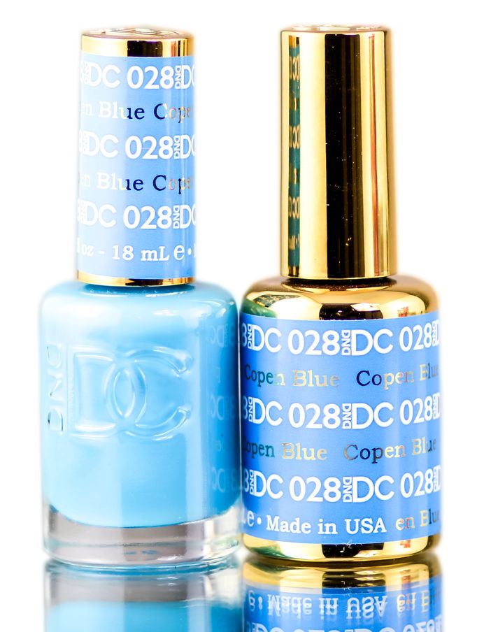 DND DC Blues & Greens GEL POLISH DUO, Gel Lacquer 0.5 oz + Matching Nail Polish Color 0.5 oz, Daisy Nails