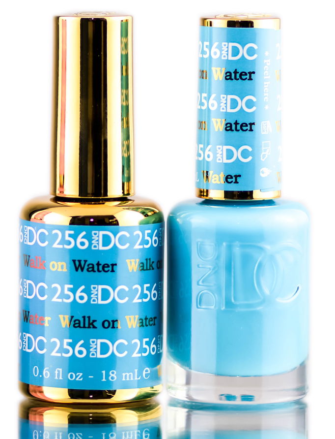 DND DC Blues & Greens GEL POLISH DUO, Gel Lacquer 0.5 oz + Matching Nail Polish Color 0.5 oz, Daisy Nails