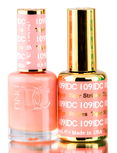 DND DC Oranges GEL POLISH DUO, Gel Lacquer 0.5 oz + Matching Nail Polish Color 0.5 oz, Daisy Nails