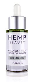 HempBeauty Wellness + Relax Hemp Oil Drops