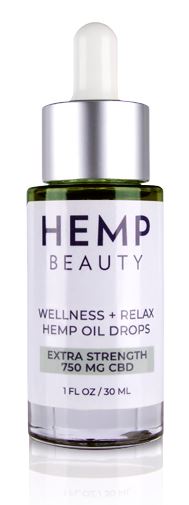 HempBeauty Wellness + Relax Hemp Oil Drops