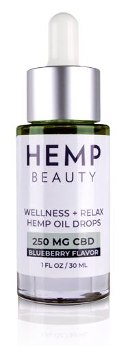 hbe07-250-1-oz - HempBeauty Wellness + Relax Hemp Blueberry Oil Drops-image1
