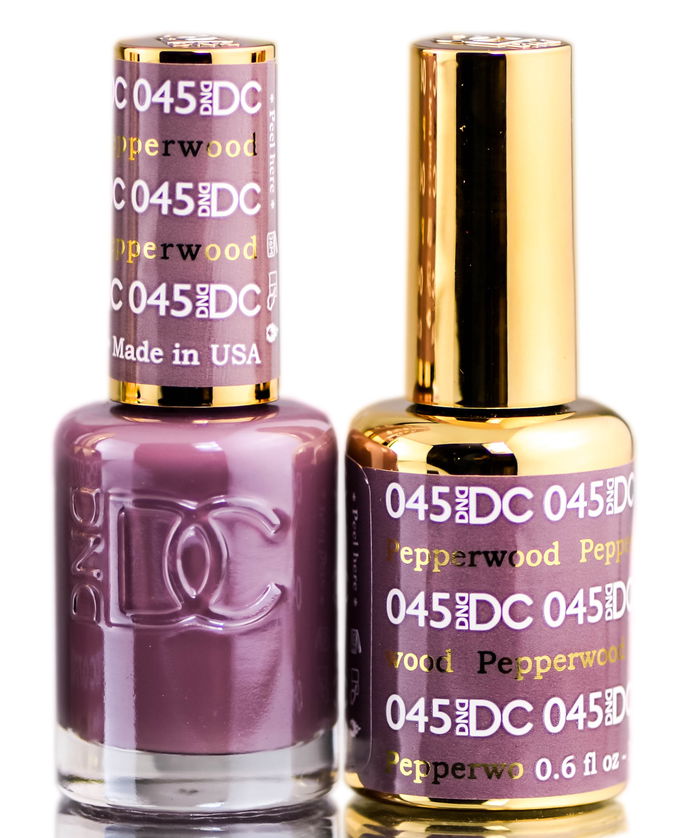 DND DC Purples GEL POLISH DUO, Gel Lacquer 0.5 oz + Matching Nail Polish Color 0.5 oz, Daisy Nails
