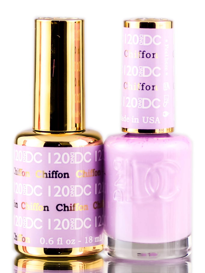 DND DC Purples GEL POLISH DUO, Gel Lacquer 0.5 oz + Matching Nail Polish Color 0.5 oz, Daisy Nails
