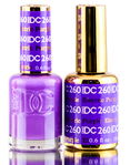 DND DC Purples GEL POLISH DUO, Gel Lacquer 0.5 oz + Matching Nail Polish Color 0.5 oz, Daisy Nails