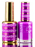 DND DC Purples GEL POLISH DUO, Gel Lacquer 0.5 oz + Matching Nail Polish Color 0.5 oz, Daisy Nails