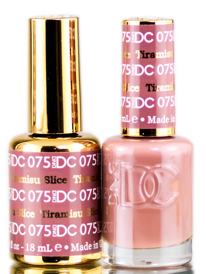 DND DC Reds GEL POLISH DUO, Gel Lacquer 0.5 oz + Matching Nail Polish Color 0.5 oz, Daisy Nails