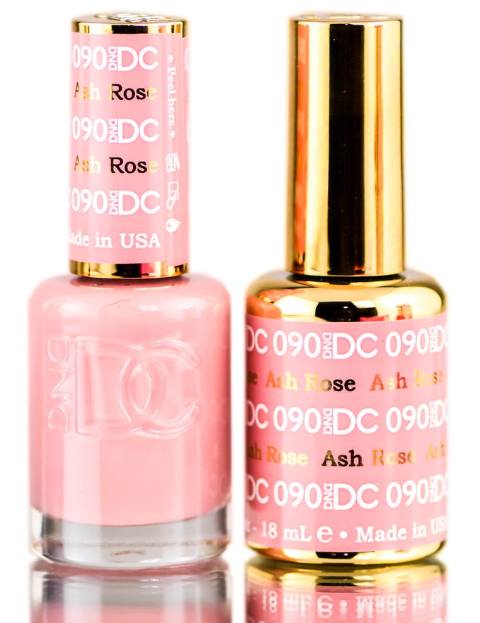 DND DC Pinks GEL POLISH DUO, Gel Lacquer 0.5 oz + Matching Nail Polish Color 0.5 oz, Daisy Nails