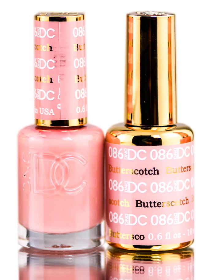 DND DC Pinks GEL POLISH DUO, Gel Lacquer 0.5 oz + Matching Nail Polish Color 0.5 oz, Daisy Nails