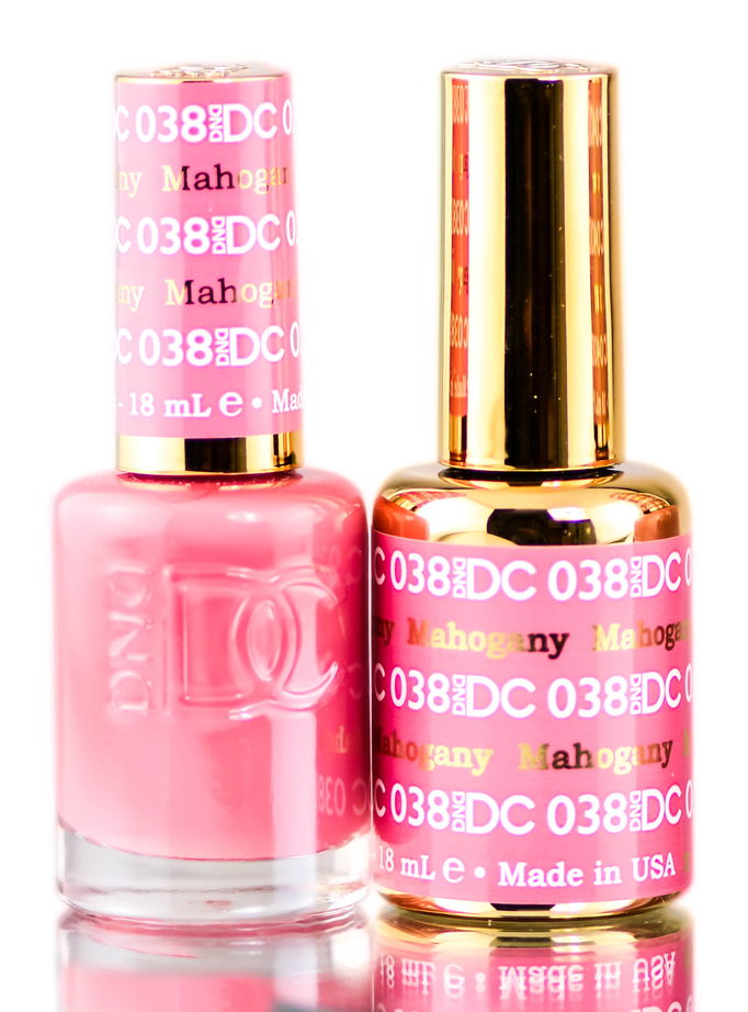 DND DC Pinks GEL POLISH DUO, Gel Lacquer 0.5 oz + Matching Nail Polish Color 0.5 oz, Daisy Nails