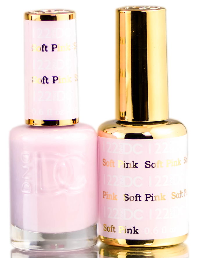 DND DC Pinks GEL POLISH DUO, Gel Lacquer 0.5 oz + Matching Nail Polish Color 0.5 oz, Daisy Nails