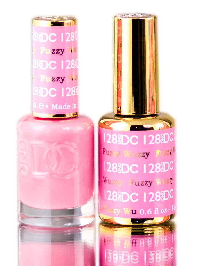 DND DC Pinks GEL POLISH DUO, Gel Lacquer 0.5 oz + Matching Nail Polish Color 0.5 oz, Daisy Nails