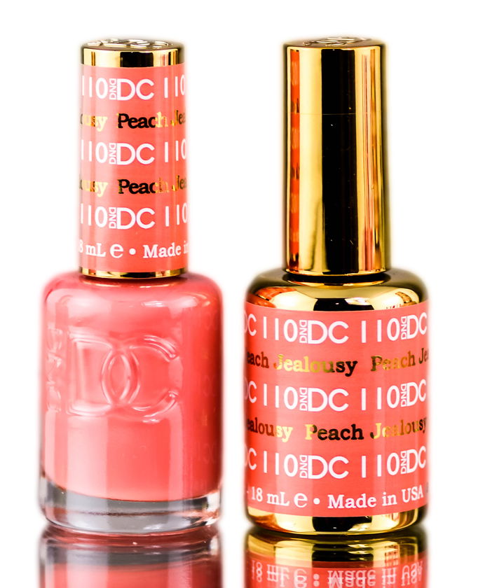 DND DC Pinks GEL POLISH DUO, Gel Lacquer 0.5 oz + Matching Nail Polish Color 0.5 oz, Daisy Nails