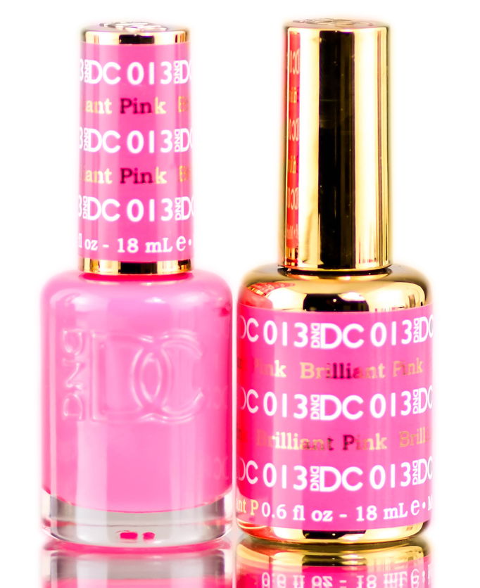 DND DC Pinks GEL POLISH DUO, Gel Lacquer 0.5 oz + Matching Nail Polish Color 0.5 oz, Daisy Nails