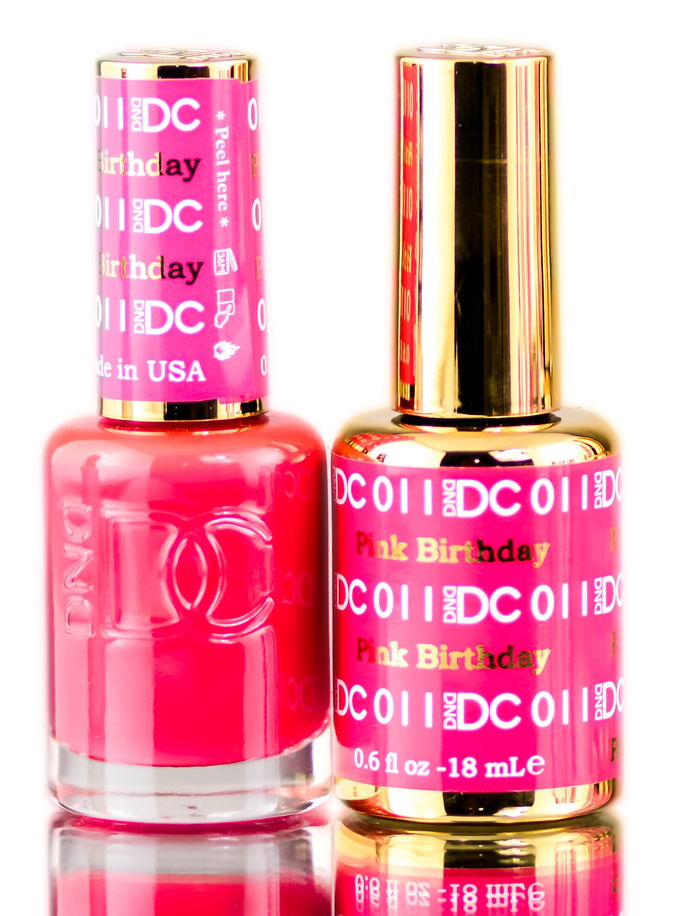 DND DC Pinks GEL POLISH DUO, Gel Lacquer 0.5 oz + Matching Nail Polish Color 0.5 oz, Daisy Nails