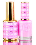 DND DC Pinks GEL POLISH DUO, Gel Lacquer 0.5 oz + Matching Nail Polish Color 0.5 oz, Daisy Nails