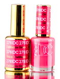 DND DC Pinks GEL POLISH DUO, Gel Lacquer 0.5 oz + Matching Nail Polish Color 0.5 oz, Daisy Nails