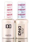 Daisy DND 400 Top Gel & 500 Base Gel DUO SET, Soak off Gel All In One Base & Top Coat KIT for Nails