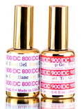 DND DC 800 Base Gel & 900 Top Gel (NO CLEANSER NEEDED) DUO SET, Soak off Gel All In One Base & Top Coat KIT for Daisy Nails