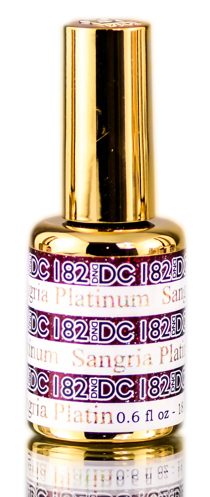 DND DC PLATINUM Gel Polish, Premium Gel Polish for Nails Containing Glitter