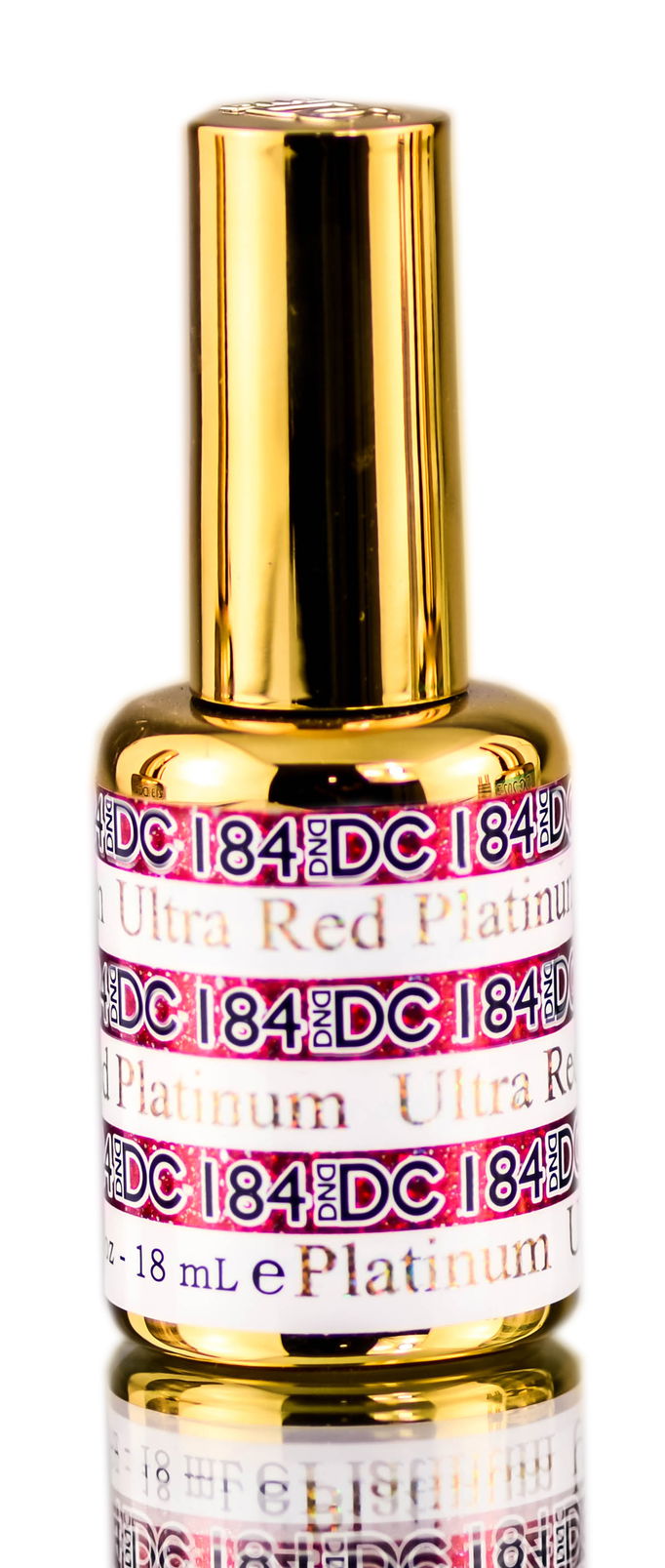 DND DC PLATINUM Gel Polish, Premium Gel Polish for Nails Containing Glitter