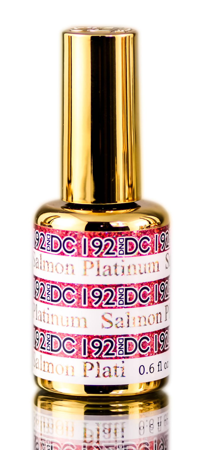 DND DC PLATINUM Gel Polish, Premium Gel Polish for Nails Containing Glitter